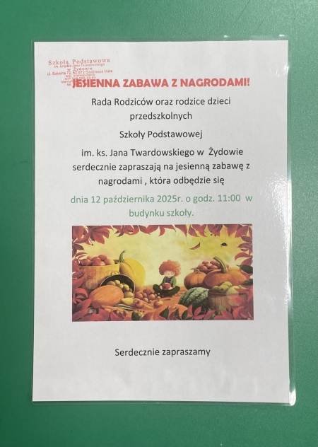 JESIENNA ZABAWA Z NAGRODAMI !