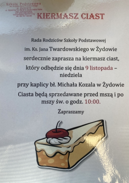 KIERMASZ CIAST - ZAPRASZAMY !